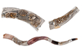 Lion of Judah with Crown Silver Decorated Yemenite Shofar
