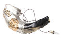 Rams Horn Anointing Vessel - Sterling Silver Lion of Judah