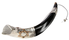 Anointing Sterling Silver Yemenite Shofar - Star of David