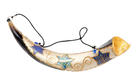 Anointing Painted Yemenite Shofar - Star of David