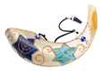 Painted Star of David Anointing Ram's Horn Shofar