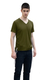 Tzitzit T-Shirt for Men with Kosher Tzitzis, Khaki - Short Sleeve Cotton Blend