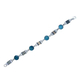 Michal Kirat Sterling Silver Bracelet with Circular Roman glass Decorative Discs