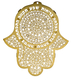 Dorit Judaica Wall Hamsa, Lace Flower Design with Blessing Words  Hebrew