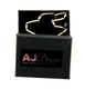 Stainless Steel Mans Bracelet, Curved Links Box Chain - Star of David