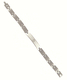 Stainless Steel Mans Bracelet, Curved Links Box Chain - Star of David