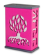 Agayof Tree Of Life Aluminum Tzedakah Box - Pink