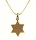 Rhodium Antique Bronze Finish Jerusalem Star of David Necklace