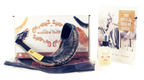 Natural Black Ram's Horn Shofar with Bag and Cleaning Spray Gift Set