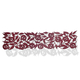 Dorit Judaica Felt Table Runner with Cutout Leafy Pomegranates - Maroon