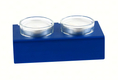 Adi Sidler Shabbat Shalom Candlesticks, Table Design - Blue
