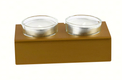 Adi Sidler Shabbat Shalom Candlesticks, Table Design - Gold