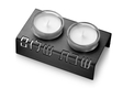 Adi Sidler Shabbat Shalom Candlesticks, Table Design - Black