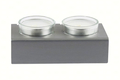 Adi Sidler Shabbat Shalom Candlesticks, Table Design - Gray