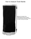 Velvet Torah Mantle for Torah Scroll - Torah Crown and Hebrew Words, Color Choice