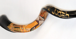 Hand Painted Yemenite Shofar - Lion of Judah with Crown