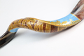 Hand Painted Yemenite Shofar - Jerusalem