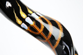 Hand Painted Yemenite Shofar with Star, Menorah and Jerusalem