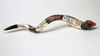 Silver Yemenite Shofar - Tabernacle Design