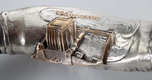 Silver Yemenite Shofar - Temple in Jerusalem