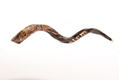 Hand Sculpted Yemenite Shofar - Jerusalem