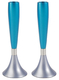 Yair Emanuel Anodized Aluminum Slender Shabbat Candlesticks