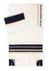 Dramatic Black-Gold-White Tallit Set by Ronit Gur