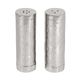 Yair Emanuel Hammered Nickel Salt and Pepper Shakers - Decorative Bands
