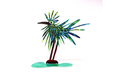 David Gerstein Free Standing Double Sided Steel Sculpture - Crazy Bird