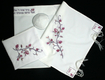 Ronit Gur White with Pink Pomegranate Matriarchs Tallit Set with Bag and Kippah