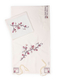 Ronit Gur White with Pink Pomegranate Matriarchs Tallit Set with Bag and Kippah