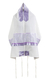 Ronit Gur Purple Insert Flower Design Tallit Prayer Shawl Set With Bag and Kippah
