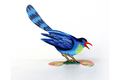 David Gerstein Free Standing Double Sided Steel Sculpture - Bird in Love