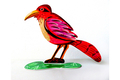David Gerstein Free Standing Double Sided Steel Sculpture - Thinking Bird
