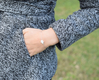 White Opal Hamsa Silver Bracelet