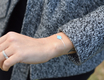 Light Blue Opal Hamsa Silver Bracelet