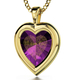 I Love You Framed Heart Pendant By Nano - Gold Plate