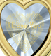 I Love You Framed Heart Pendant By Nano - Gold Plate