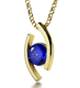 Gold Plate Swarovski I Love You Eye Necklace by Nano