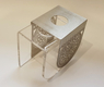 Dorit Judaica Delicate Filigree Lace Design Candlesticks - Small