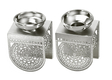 Dorit Judaica Delicate Filigree Lace Design Candlesticks - Small