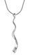 Silver Yemenite Shofar Necklace Pendant Rhodium Plated