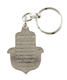Colorful Hamsa Keychain, Mazak - Mazal in Hebrew with Good Luck Symbols