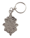 Blue Hamsa Keychain with Decorative Fish and Hebrew Chai