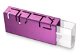Adi Sidler Contemporary Anodized Aluminum Charity Tzedakah Box - Purple