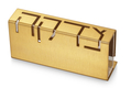 Adi Sidler Contemporary Anodized Aluminum Charity Tzedakah Box - Gold