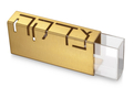 Adi Sidler Contemporary Anodized Aluminum Charity Tzedakah Box - Gold