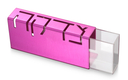 Adi Sidler Contemporary Anodized Aluminum Charity Tzedakah Box - Pink