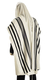 Talitnia Wool Tallit Traditional Kosher Prayer Shawl - Black & White Stripes