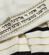 Talitnia Wool Tallit Traditional Kosher Prayer Shawl - Black & Gold Stripes